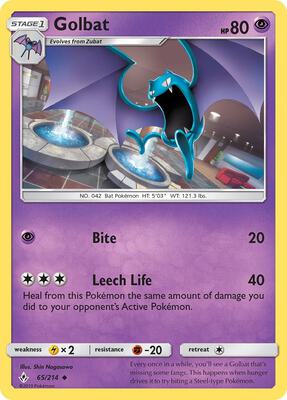 Golbat card from SM - Unbroken Bonds