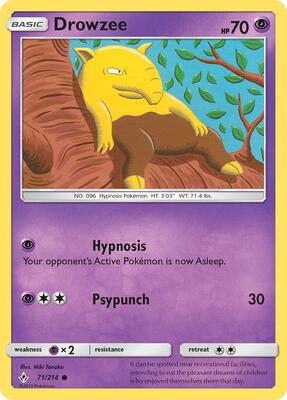 Drowzee card from SM - Unbroken Bonds