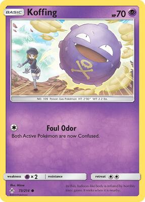 Koffing card from SM - Unbroken Bonds