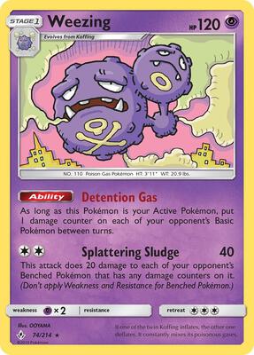 Weezing card from SM - Unbroken Bonds