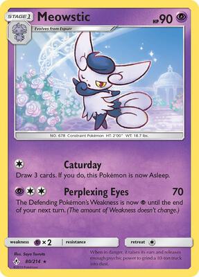 Meowstic card from SM - Unbroken Bonds