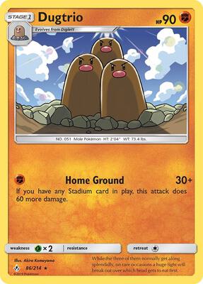 Dugtrio card from SM - Unbroken Bonds