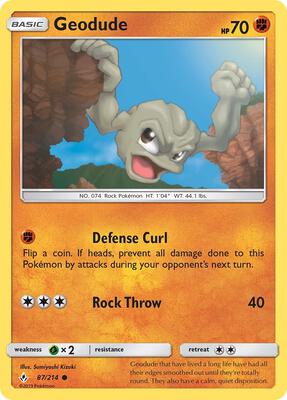 Geodude card from SM - Unbroken Bonds