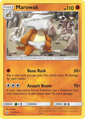 Marowak card from SM - Unbroken Bonds