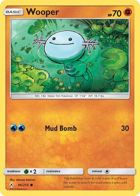 Wooper card from SM - Unbroken Bonds