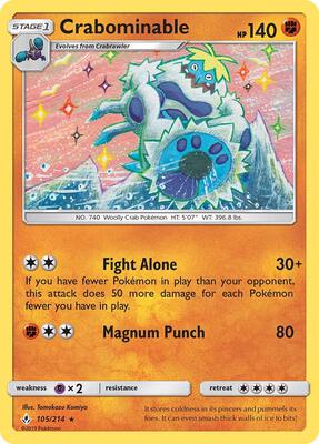Crabominable card from SM - Unbroken Bonds