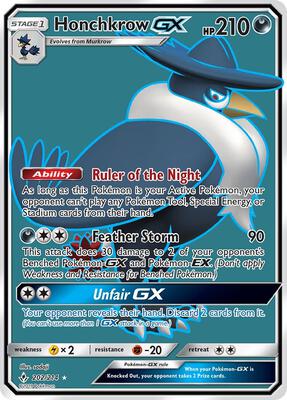 Honchkrow GX (Full Art) card from SM - Unbroken Bonds