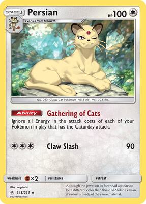 Persian card from SM - Unbroken Bonds