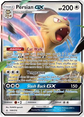 Persian GX card from SM - Unbroken Bonds