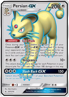 Persian GX (Full Art) card from SM - Unbroken Bonds