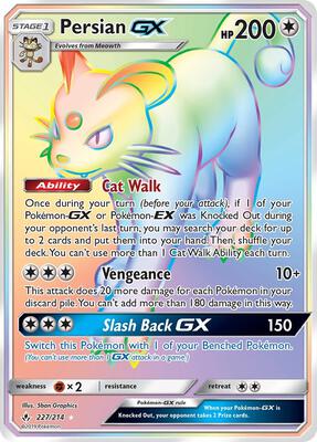 Persian GX (Secret) card from SM - Unbroken Bonds