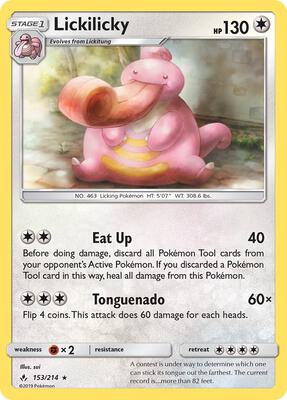 Lickilicky card from SM - Unbroken Bonds