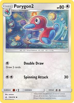 Porygon2 card from SM - Unbroken Bonds