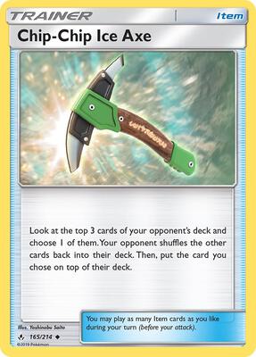 Chip-Chip Ice Axe card from SM - Unbroken Bonds
