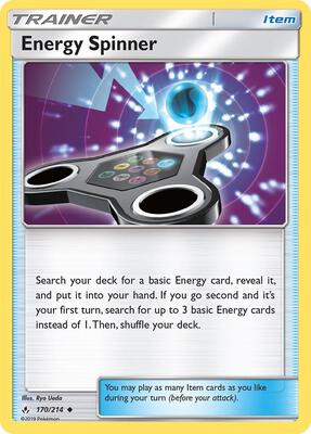 Energy Spinner card from SM - Unbroken Bonds