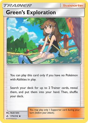 Green's Exploration card from SM - Unbroken Bonds
