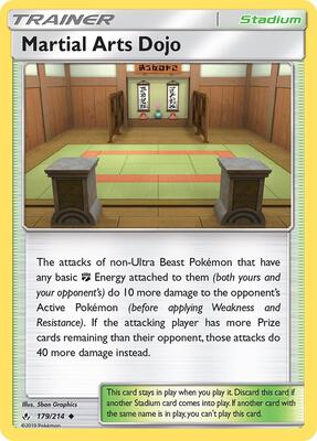 Martial Arts Dojo card from SM - Unbroken Bonds