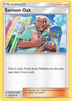 Samson Oak card from SM - Unbroken Bonds