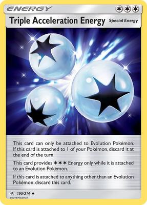 Triple Acceleration Energy card from SM - Unbroken Bonds
