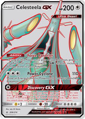Celesteela GX (Full Art) card from SM - Unbroken Bonds