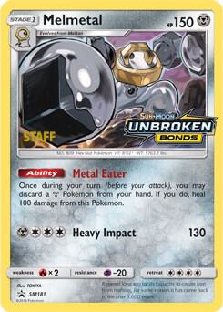 Melmetal - SM181 (Prerelease) [Staff] card from SM Promos
