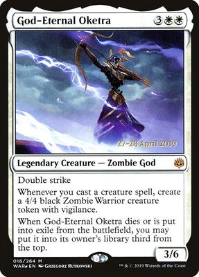 God-Eternal Oketra card from Prerelease Cards