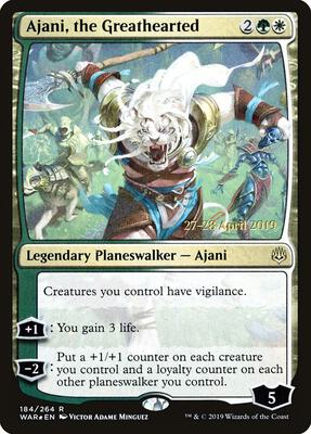 Ajani, the Greathearted card from Prerelease Cards