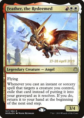 Feather, the Redeemed card from Prerelease Cards