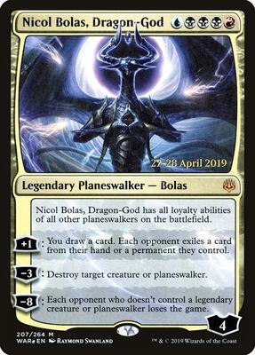 Nicol Bolas, Dragon-God card from Prerelease Cards