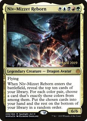 Niv-Mizzet Reborn card from Prerelease Cards