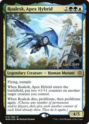 Roalesk, Apex Hybrid card from Prerelease Cards