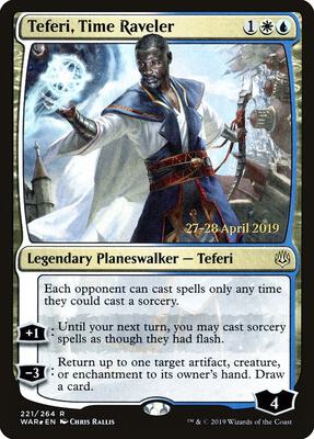 Teferi, Time Raveler card from Prerelease Cards
