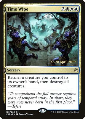 Time Wipe card from Prerelease Cards