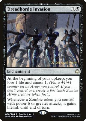 Dreadhorde Invasion card from Prerelease Cards