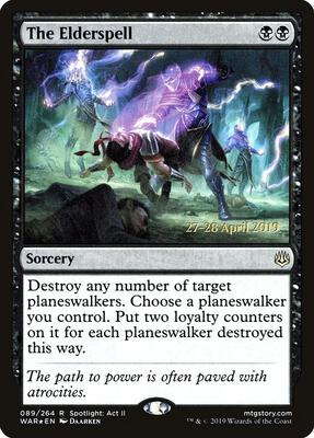 The Elderspell card from Prerelease Cards