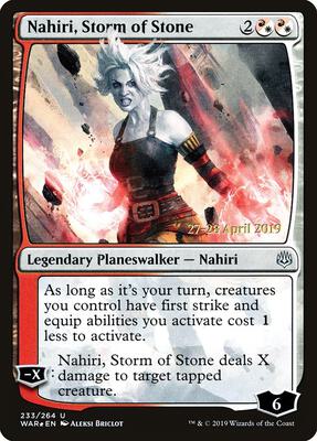 Nahiri, Storm of Stone card from Prerelease Cards