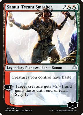 Samut, Tyrant Smasher card from Prerelease Cards