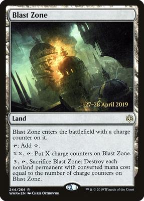 Blast Zone (WAR) card from Prerelease Cards