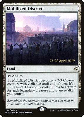 Mobilized District card from Prerelease Cards