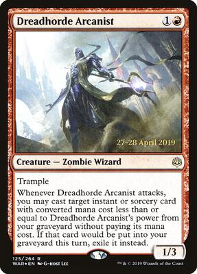 Dreadhorde Arcanist card from Prerelease Cards