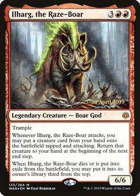 Ilharg, the Raze-Boar card from Prerelease Cards