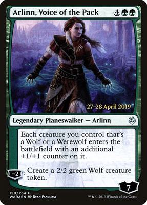 Arlinn, Voice of the Pack card from Prerelease Cards
