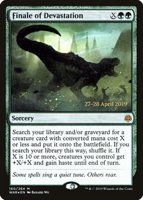 Finale of Devastation card from Prerelease Cards