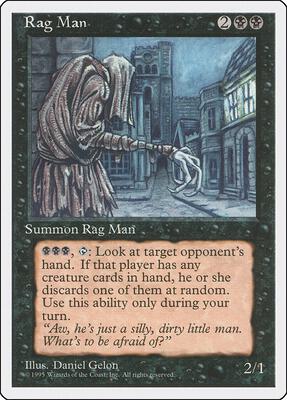 Rag Man card from Fourth Edition