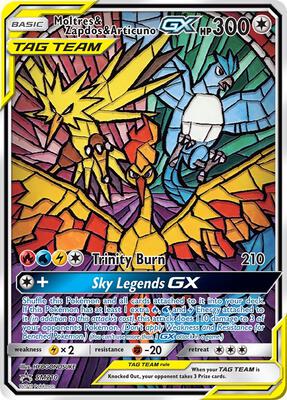 Moltres & Zapdos & Articuno GX card from SM Promos