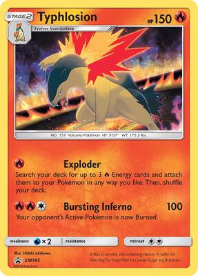 Typhlosion - SM185 card from SM Promos