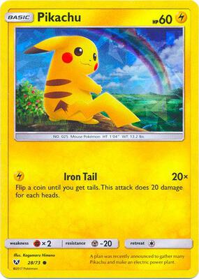 Pikachu - 28/73 (Cracked Ice Holo) card from Deck Exclusives
