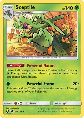Sceptile - 10a/168 card from Alternate Art Promos
