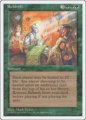 Rebirth card from Fourth Edition