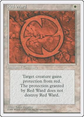 Red Ward card from Fourth Edition